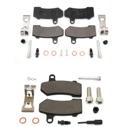 PLAQUETTES DE FREIN DURA CERAMIC KIT COMPLETES HARLEY DAVIDSON FLH FLT TOURING 08-23