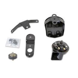 COWBELL 110 DB COMPLETE HORN KIT BLACK HARLEY DAVIDSON XL SPORTSTER 04-21