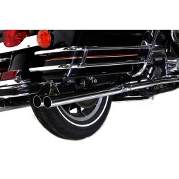 AUSPUFF SCHALLDÄMPFER SLIP-ON 2-1/8" DOUBLE BARREL CHROM HARLEY DAVIDSON FLH/FLT TOURING 95-16