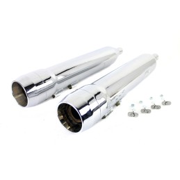 SLIP-ON MUFFLERS SLIP-ON 4-1/2" GRENADE CHROME HARLEY DAVIDSON FLH/FLT TOURING 95-16