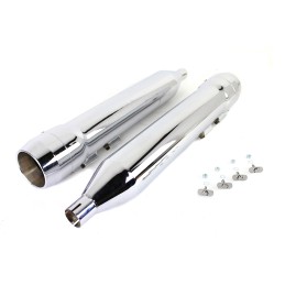 SLIP-ON MUFFLERS SLIP-ON 4-1/2" GRENADE CHROME HARLEY DAVIDSON FLH/FLT TOURING 95-16