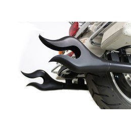 EXTENSION D'ECHAPPEMENTS WYATT FLAME SLIP-ON 36" NOIRE HARLEY DAVIDSON FLH FLT TOURING 95-16