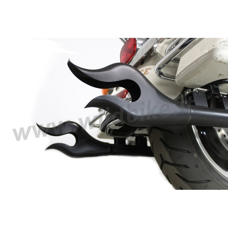 AUSPUFFANLAGEN ERWEITERUNG WYATT FLAME 36" SCHWARZ HARLEY DAVIDSON FLH FLT TOURING 95-16