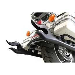 SCARICHI ESTENSIONI WYATT FLAME 36" NERI HARLEY DAVIDSON FLH FLT TOURING 95-16
