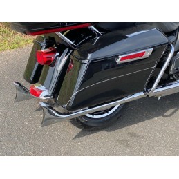 AUSPUFFANLAGEN SLIP-ON 33" WYATT FISHTAIL CHROM HARLEY DAVIDSON FLH/FLT TOURING 95-16