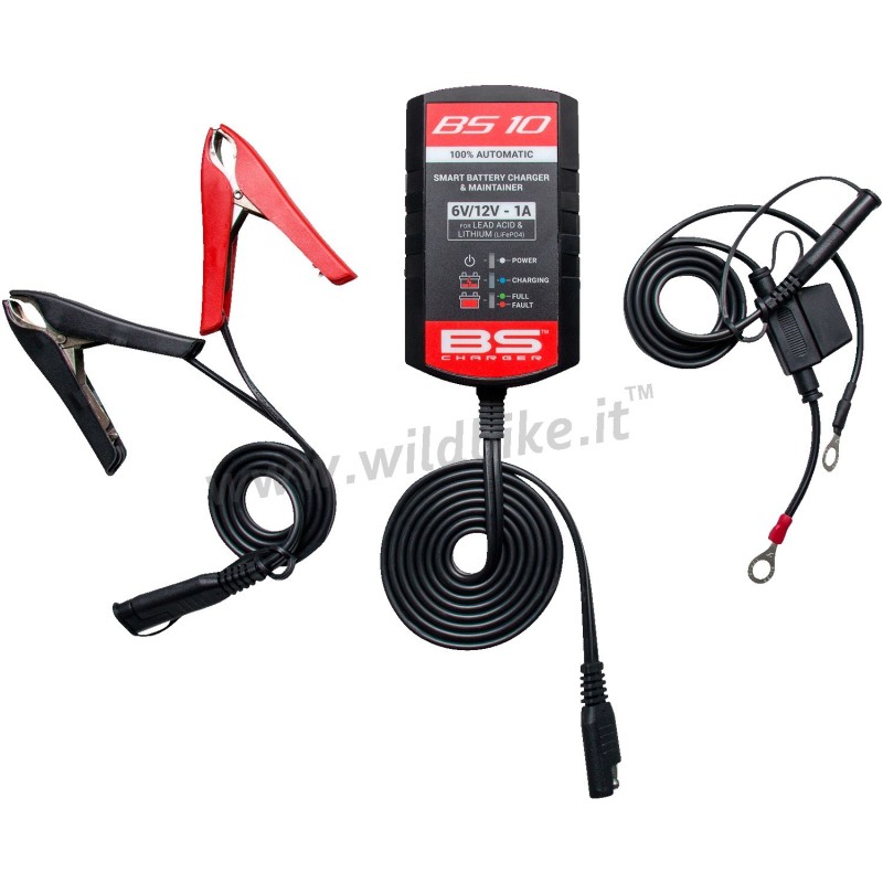 BATTERY CHARGER AND MAINTAINER BS 10 FOR MOTORCYCLE AND AUTO