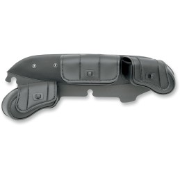 SACOCHES SET EN CUIR DELUXE PARE-BRISE BATWING HARLEY DAVIDSON FLH TOURING 96-13