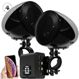 SISTEMA AUDIO STEREO BLUETOOTH® 2CH 100W 4" DELUXE MOTO E HARLEY DAVIDSON