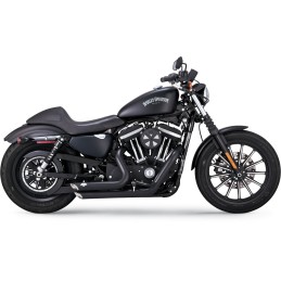 POTS D'ECHAPPEMENTS VANCE & HINES SHORTSHOTS NOIR HARLEY DAVIDSON XL SPORTSTER 2014-21