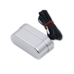 LUCE UNIVERSALE IN ALLUMINIO CROMATO A LED PORTA TARGA MOTO CUSTOM E HARLEY DAVIDSON