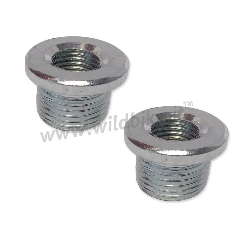 KIT DADI RIDUTTORI ADATTATORI DRAG DA 12 MM A 18 MM. SONDA LAMBDA O2 PER SCARICHI MOTO