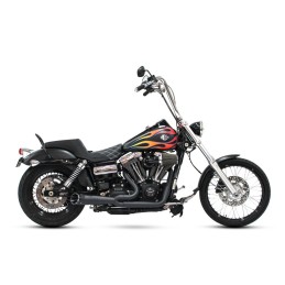 POT D'ÉCHAPPEMENT 2-EN-1 TBR SHORTY TURN-OUT NOIR HARLEY DAVIDSON FXD DYNA 06-17