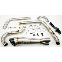 POT D'ÉCHAPPEMENT 2-EN-1 TBR COMP-S SHORTY TURN-OUT INOX HARLEY DAVIDSON FXD DYNA 2006-2017