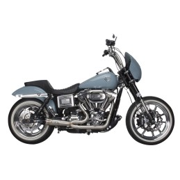 EXHAUST 2-INTO-1 TBR SHORTY TURN-OUT INOX HARLEY DAVIDSON FXD DYNA 06-17