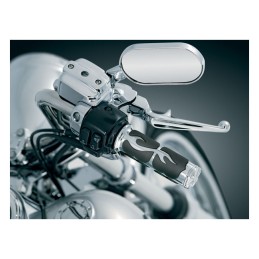 GRIPS KURYAKYN PREMIUM ISO-FLAME™ CHROME HARLEY DAVIDSON SOFTAIL M-EIGHT 18-24