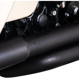 KIT COLLECTEUR ECHAPPEMENTS VANCE & HINES DRESSER DUAL NOIR HARLEY DAVIDSON FLH FLT TOURING 2017-24