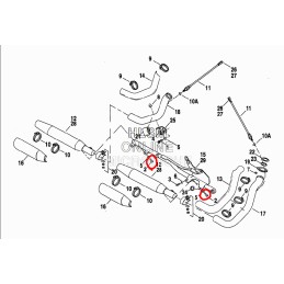 VITI A TESTA ESAGONALE OEM 4269 PER FISSAGGIO SCARICHI MARMITTE HARLEY DAVIDSON SPORTSTER 04-21