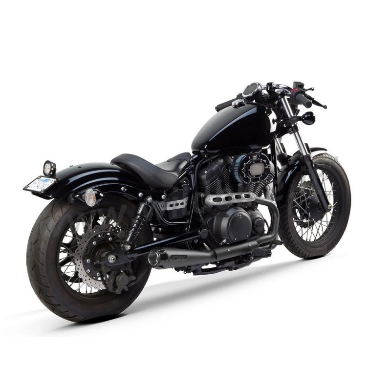 BLACK EXHAUST SYSTEM TBR COMP-S MEGAPHONE YAMAHA XV/SCR 950 SCRAMBLER 14-24