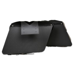 SACOCHES CUIR HIGHWAYMAN CLASSIC JUMBO CUSTOM MOTO ET HARLEY DAVIDSON