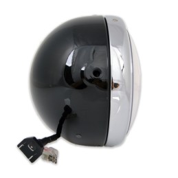 SEITENSCHEINWERFER SCHWARZEN EU ZULASSUNG LUCAS 145 MM HALO LED MOTORRAD