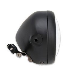 FARO FANALE ANTERIORE NERO OMOLOGATO RACE 145 MM HALO LED MONTAGGIO LATERALE MOTO