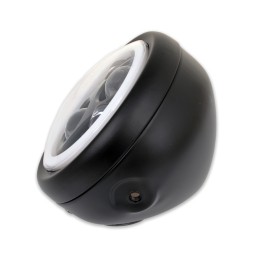 SEITENSCHEINWERFER SCHWARZEN EU ZULASSUNG RACE 145 MM HALO LED MOTORRAD