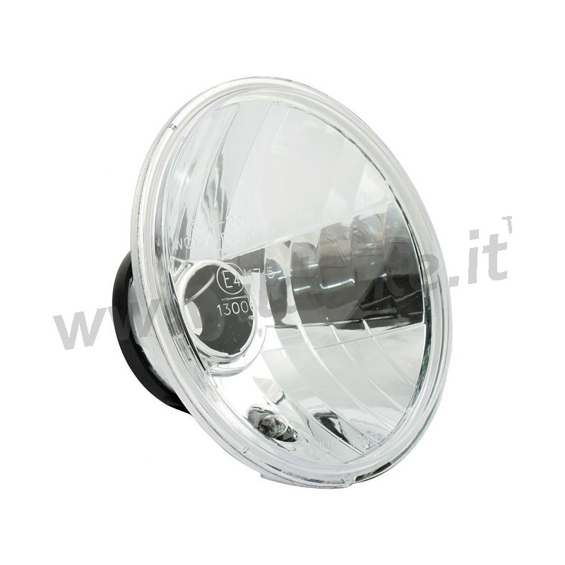 PARABOLA INTERNA FARO 7" CLEAR H4 55/60 W PER MOTO CUSTOM E HARLEY DAVIDSON