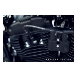 SCHWARZE SEITENSTÜTZHALTERUNG KC FÜR MOTOR HARLEY DAVIDSON XL SPORTSTER 04-21