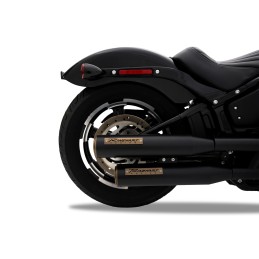 SYSTÈME POT D'ÉCHAPPEMENT RINEHART SLIP-ON HP35 NOIR/BRONZE HARLEY DAVIDSON SOFTAIL 2018-2026