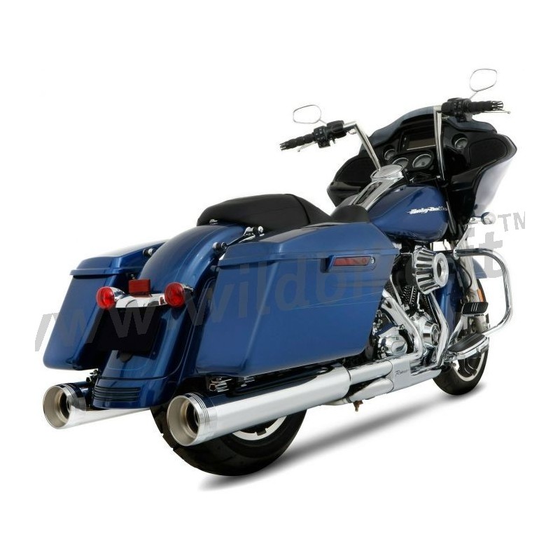SISTEMA DI SCARICO RINEHART SLIMLINE 45 2IN2 CROMATO HARLEY DAVIDSON FLH FLT TOURING 17-21