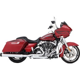 AUSPUFFSYSTEME RINEHART SLIMLINE 45 2IN2 CHROM/SCHWARZ HARLEY DAVIDSON FLH FLT TOURING 17-21