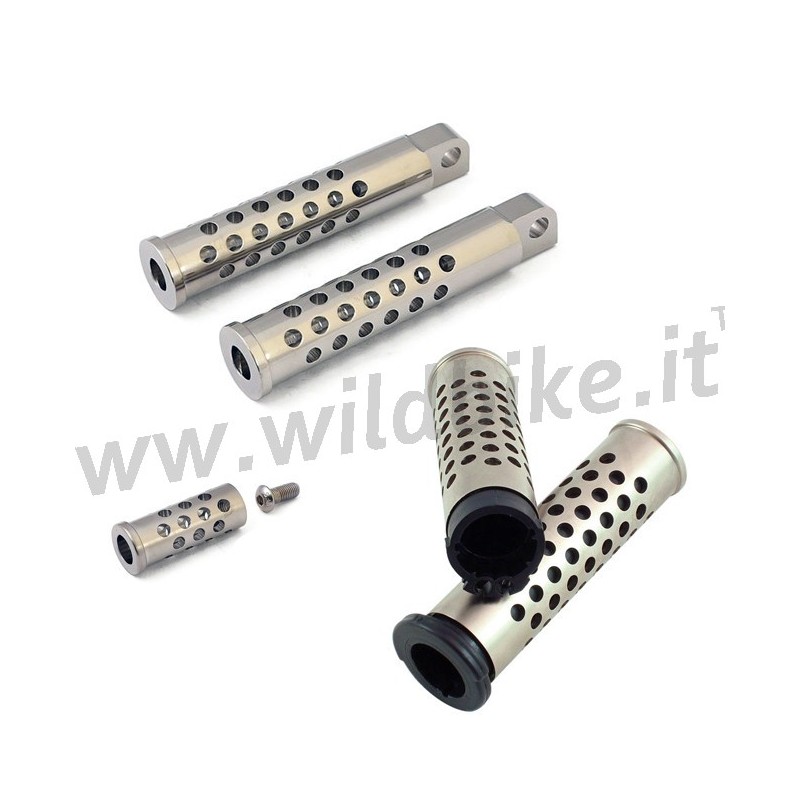SET FUßRASTEN KOORDINIERTE SHOOTER SILENCER STYLE 1 FÜR HARLEY DAVIDSON