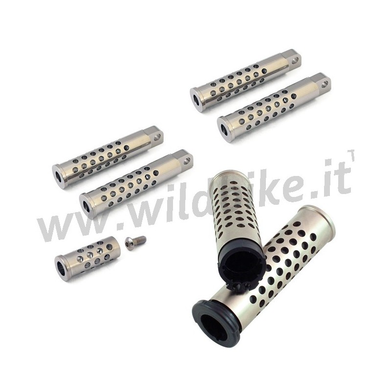 REPOSE-PIED SET COORDONNÉ SHOOTER SILENCER STYLE 2 POUR MOTO HARLEY DAVIDSON