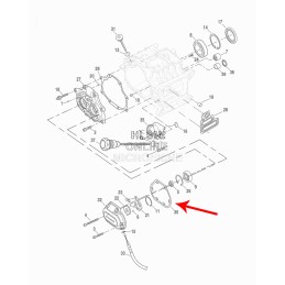 TRANSMISSION BEARING COVER GASKET OEM 36805-06 HARLEY DAVIDSON TWIN CAM 06-17