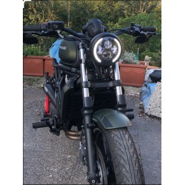 PHARES AVANT LED EU APPROUVÉ 7.5" 190 MM SUPERLIGHT DUAL DLR POUR MOTOCYCLETTE