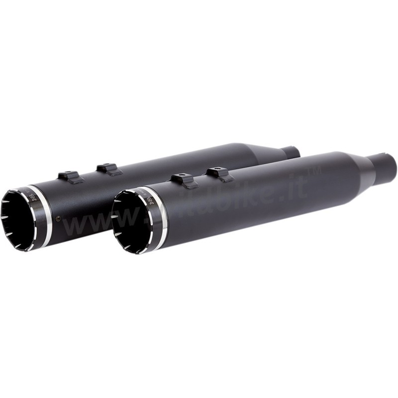 POTS D'ÉCHAPPEMENT KHROME WERKS SLIP-ON HP-PLUS 4.5" TRACER SC1 NOIR HARLEY DAVIDSON FLH FLT TOURING 2017-2025