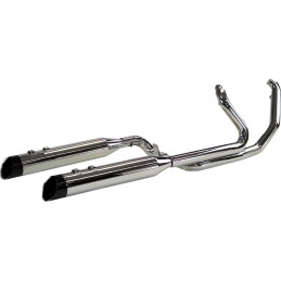 CHROME EXHAUST SYSTEM KHROME WERKS TWO-STEP CROSSOVER 2INTO2 HARLEY DAVIDSON FLH FLT TOURING 2017-25