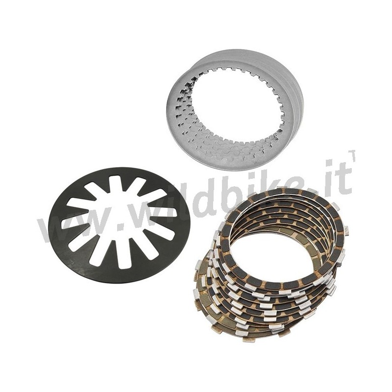 CLUTCH DISCS KEVLAR KIT W/SPRING HARLEY DAVIDSON BIG TWIN/TWIN CAM 98-17