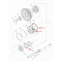CLUTCH DISCS KEVLAR KIT W/SPRING HARLEY DAVIDSON BIG TWIN/TWIN CAM 98-17
