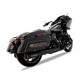 AUSPUFF SCHALLDÄMPFER SLIP-ON RINEHART HP45 SCHWARZ/BRONZE HARLEY DAVIDSON FLH/FLT TOURING 2017-25