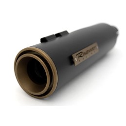 AUSPUFF SCHALLDÄMPFER SLIP-ON RINEHART HP45 SCHWARZ/BRONZE HARLEY DAVIDSON FLH/FLT TOURING 2017-25