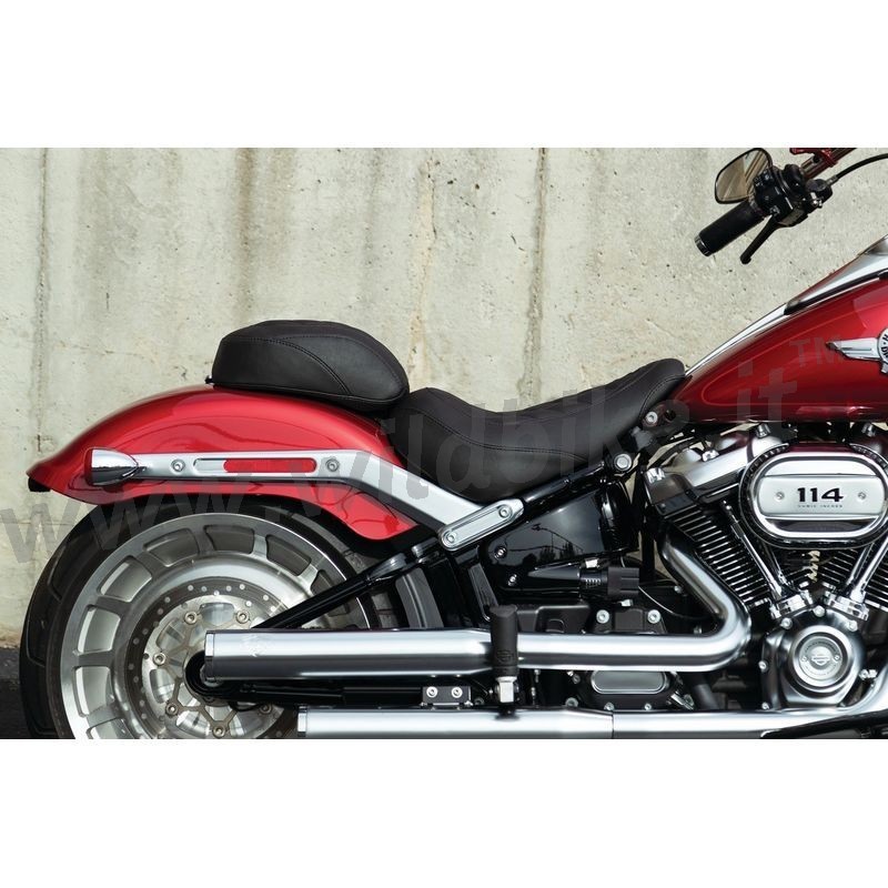 MUSTANG SEAT 2-UP WIDE TRIPPER DIAMOND HARLEY DAVIDSON FLFB SOFTAIL FAT BOY 18-23