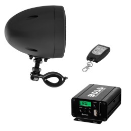 VERSTÄRKERSYSTEM LAUTSPRECHER STEREO AUDIO SYSTEM BOSS 3" 600W NOIR FÜR MOTORRAD