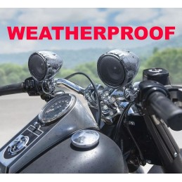 KIT HAUT-PARLEUR STEREO AUDIO SYSTEM BOSS 3" 600W MOTORCYCLE AND HARLEY DAVIDSON