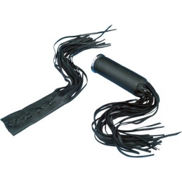 BLACK LEATHER GRIPS COVER WITH FRINGES HARLEY DAVIDSON AND CUSTOM MOTORCYCLES