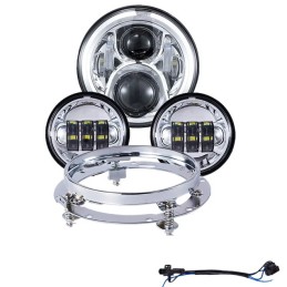 KIT HEADLIGHT AND AUXILIARY LIGHTS EU APPROVED HARLEY DAVIDSON FLHR FLHT TOURING 94-13