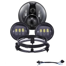 KIT PHARE ET FEUX AUXILIAIRES HOMOLOGUÉ UE HARLEY DAVIDSON FLHR FLHT TOURING 94-13