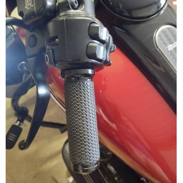 AVON BLACK MEMORY CUSHION MEDIUM ALUMINIUM GRIPS FOR HARLEY DAVIDSON 86-21
