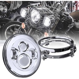 PARABOLA FARO FANALE ANTERIORE 7" A LED OMOLOGATO HARLEY DAVIDSON FLHR FLHT TOURING 94-13