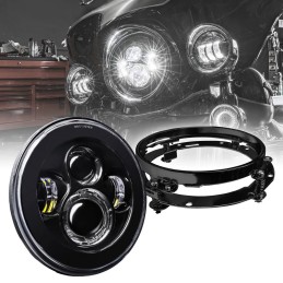 KÖRPER SCHEINWERFER VORNE 7" LED EU ZULASSUNG HARLEY DAVIDSON FLHR FLHT TOURING 94-13